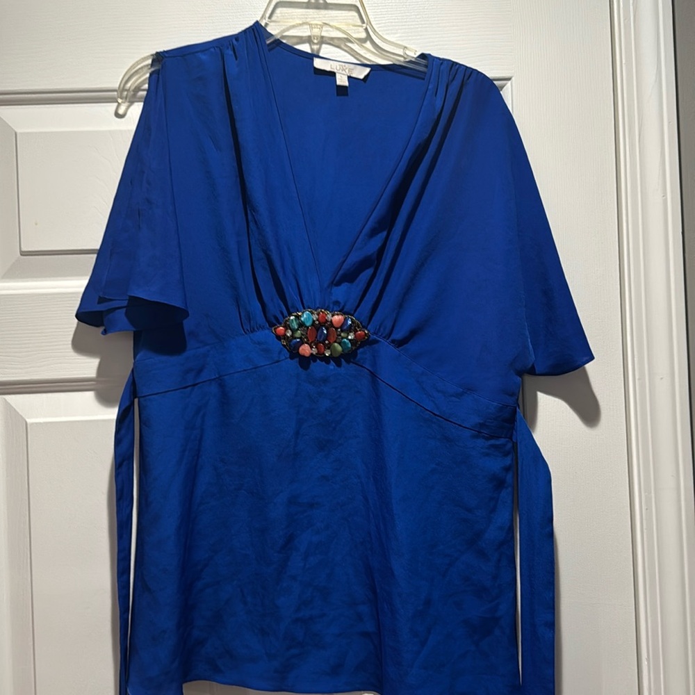 Royal blue top